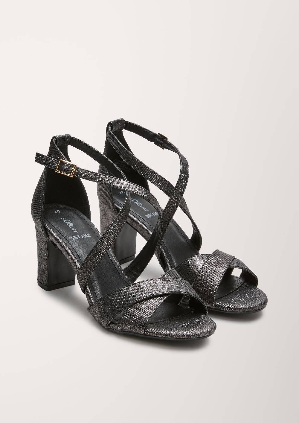 S.Oliver Riemchensandalen Mit Absatz
