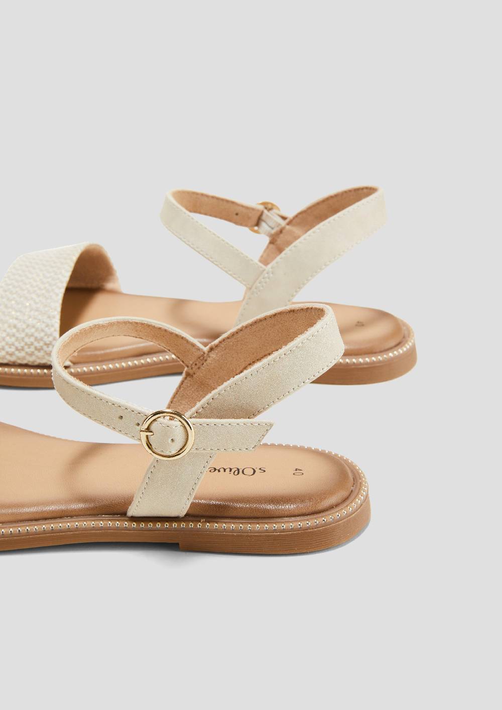 S.Oliver Riemchensandalen Mit Glitzer-Details