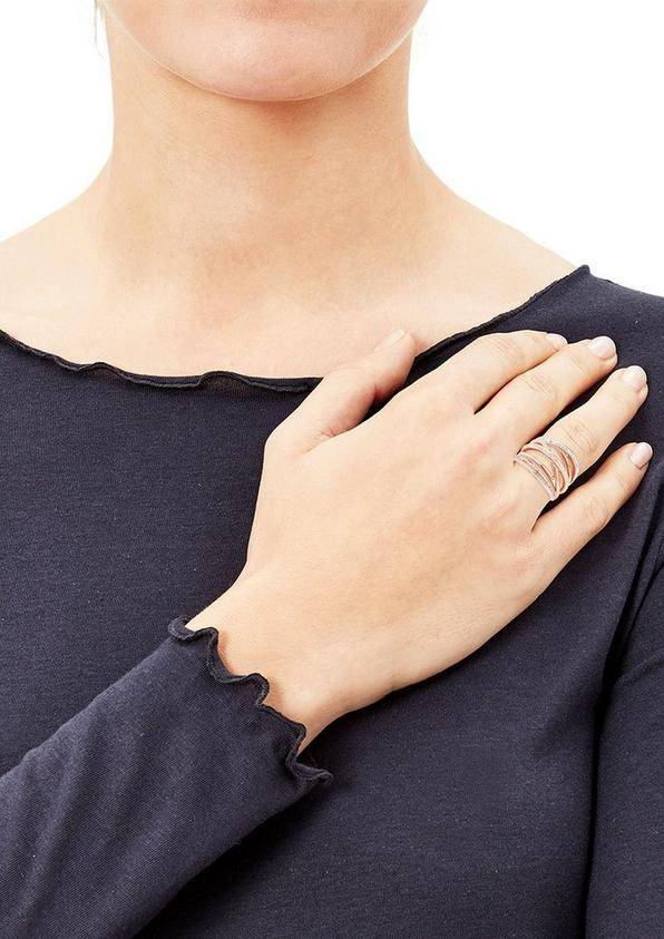 s.Oliver Ring IP ROSE Edelstahl
