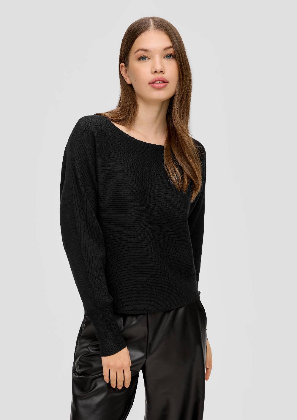 S.Oliver Rippstrickpulli Mit Fledermausarm