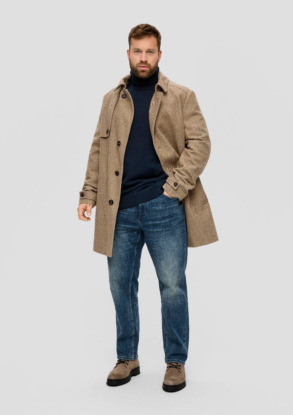 S.Oliver Rollkragenpullover Aus Baumwolle