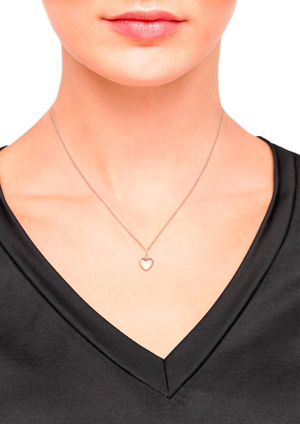 S.Oliver Rosévergoldete Herzkette
