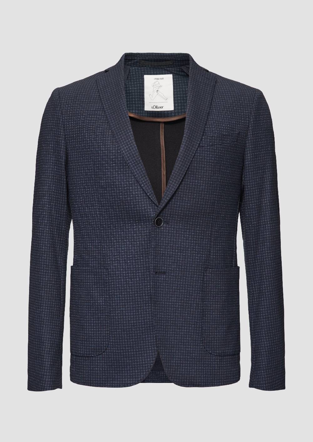 S.Oliver S.O JOGG: Sakko Mit Hahnentrittmuster