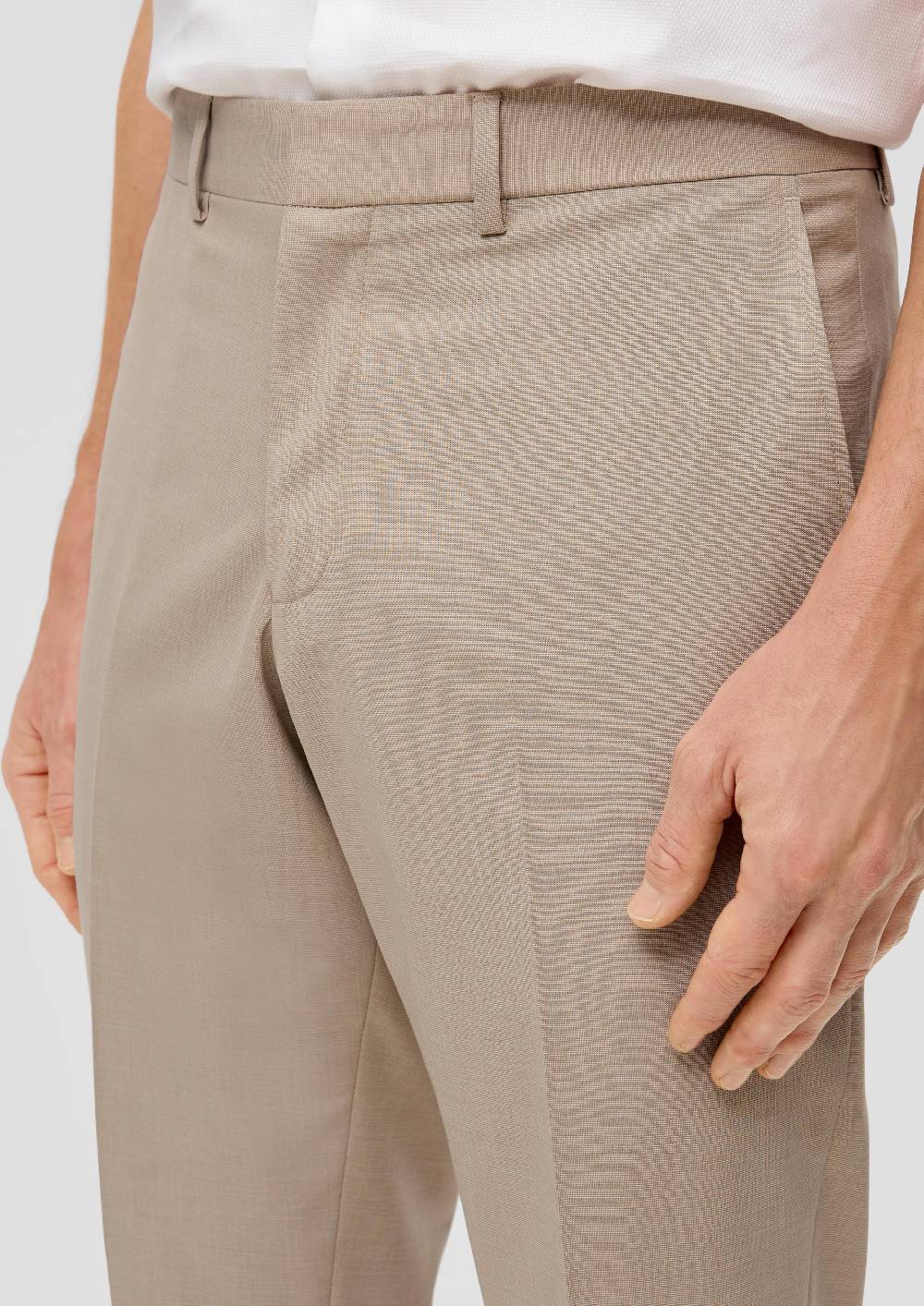 S.Oliver S.O PURE: Anzughose Mit Feiner Webstruktur