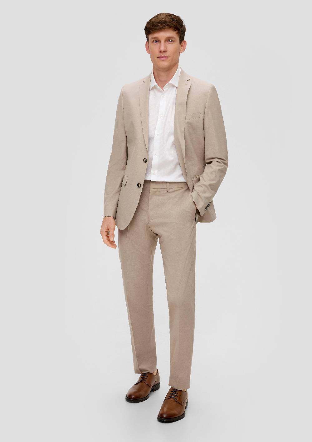 S.Oliver S.O PURE: Anzughose Mit Feiner Webstruktur