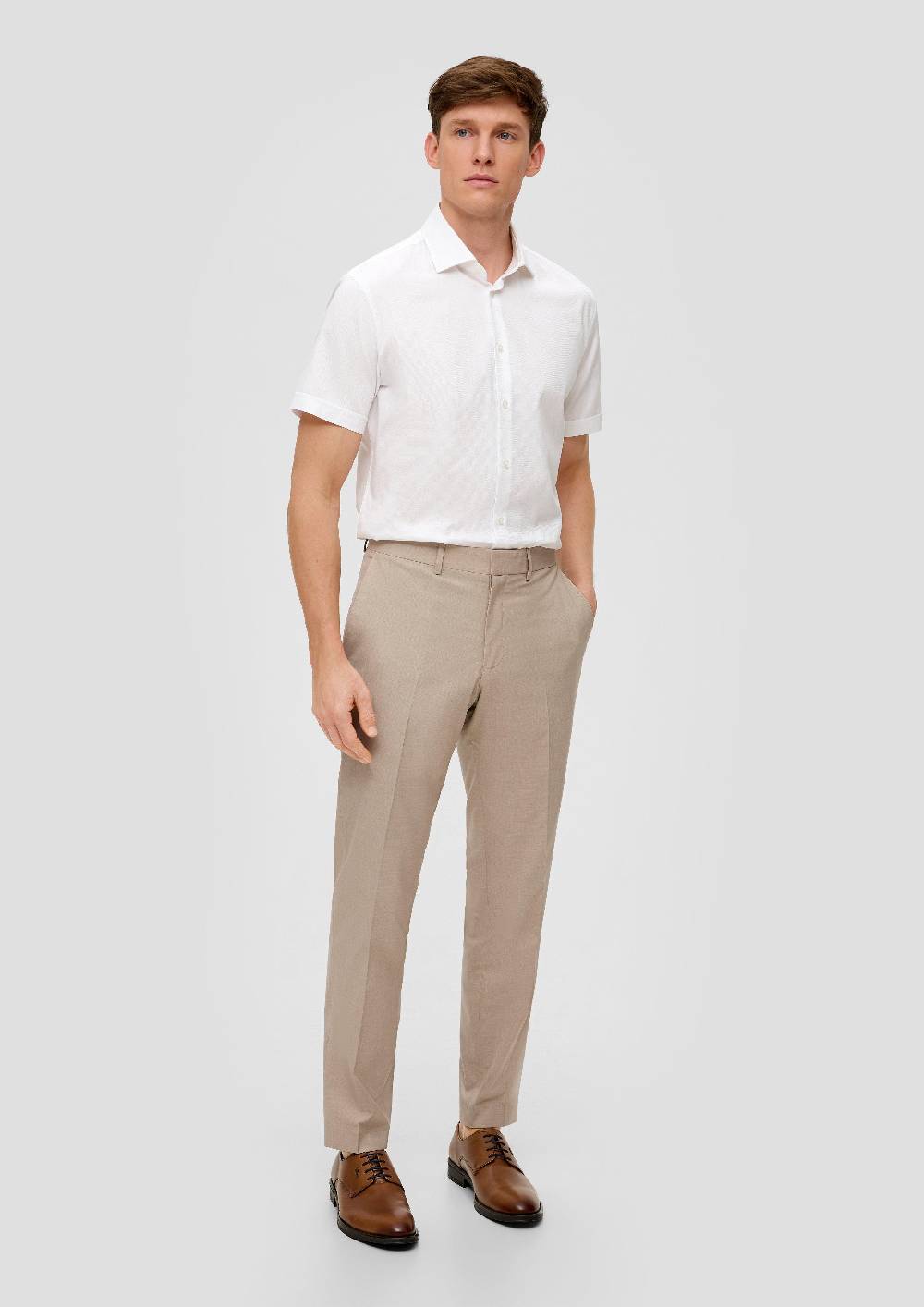 S.Oliver S.O PURE: Anzughose Mit Feiner Webstruktur