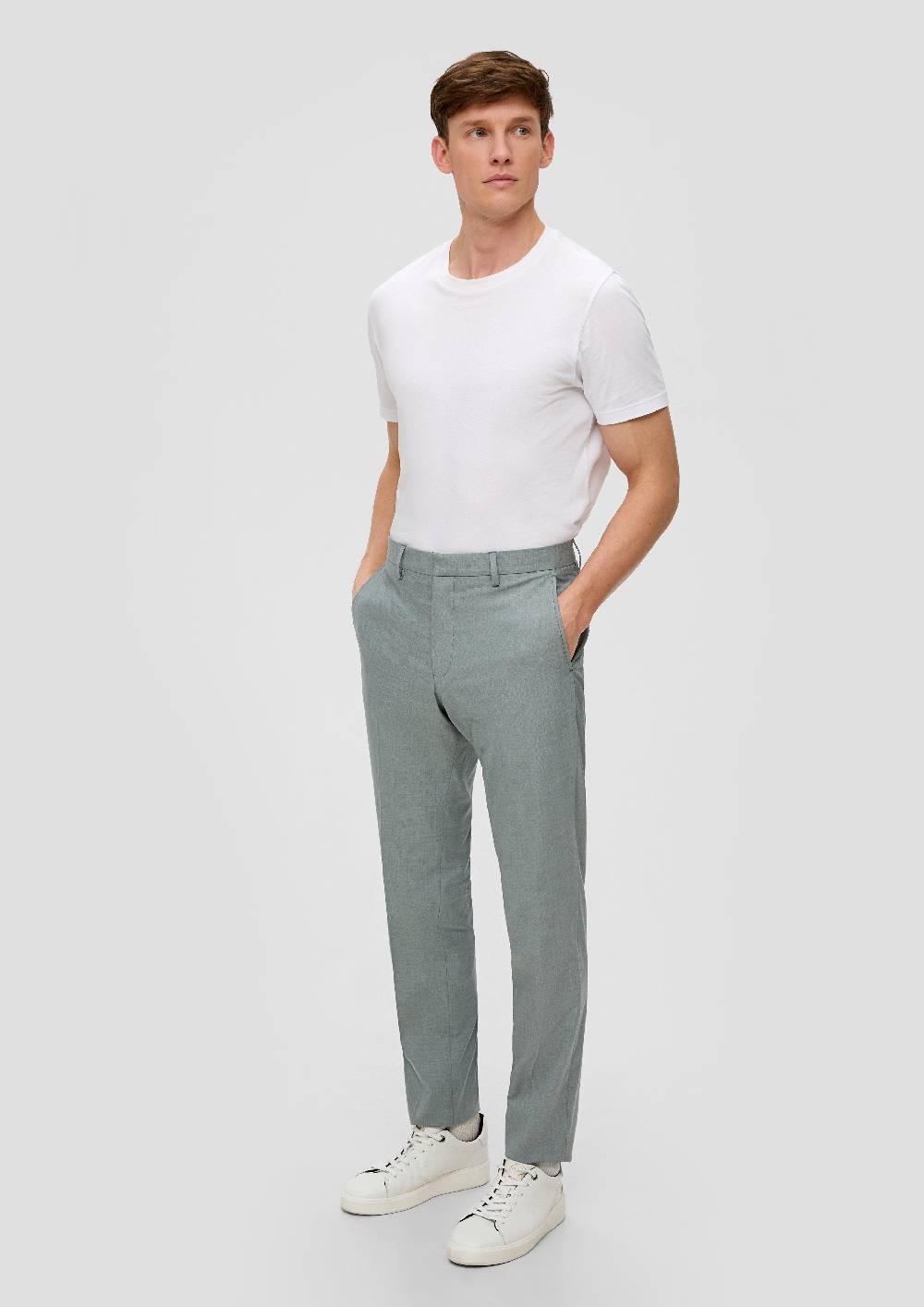 S.Oliver S.O PURE: Anzughose Mit Feiner Webstruktur