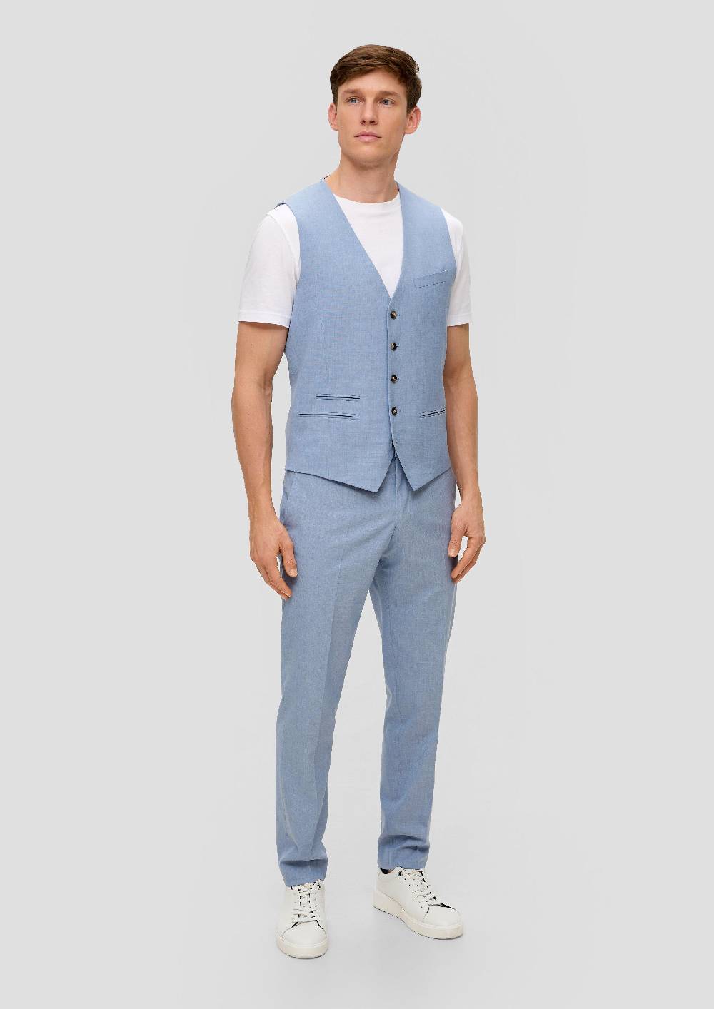 S.Oliver S.O PURE: Anzughose Mit Feiner Webstruktur