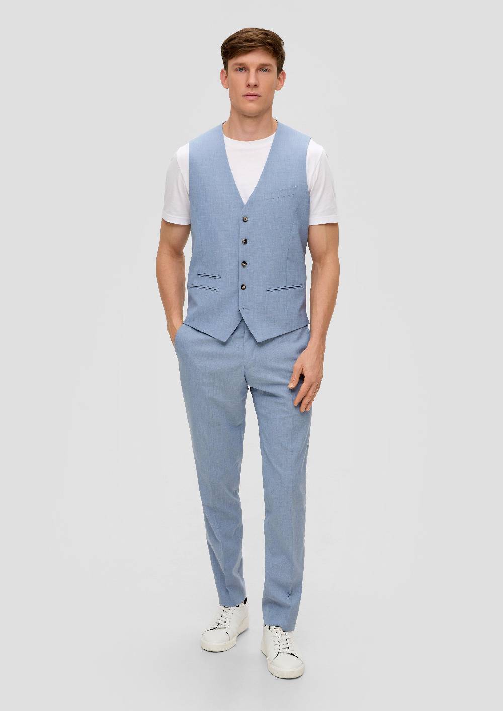 S.Oliver S.O PURE: Anzughose Mit Feiner Webstruktur