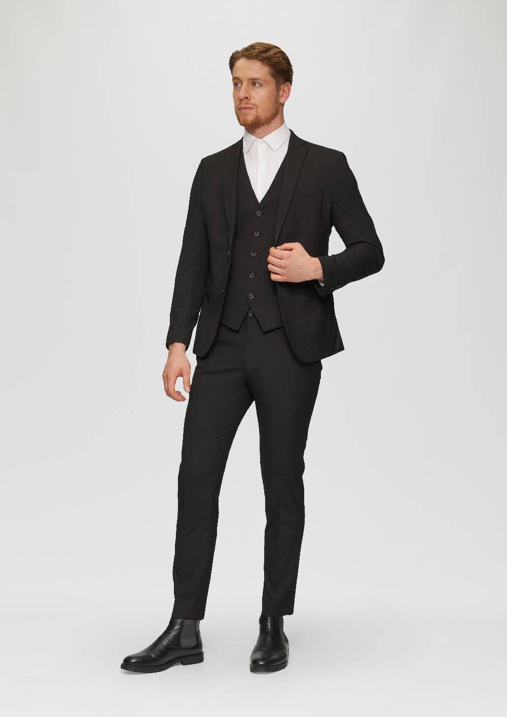 S.Oliver S.O PURE: Anzugweste Aus Viskosestretch