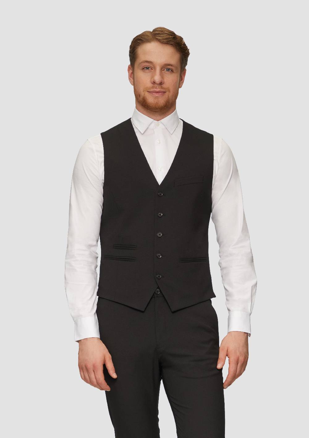 S.Oliver S.O PURE: Anzugweste Aus Viskosestretch