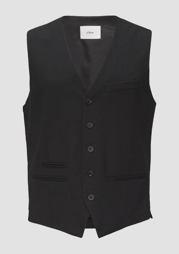 s.Oliver s.O PURE: Anzugweste aus Viskosestretch