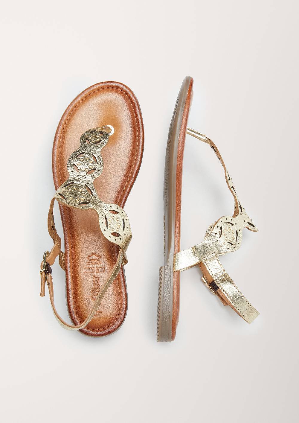 S.Oliver Sandalen Aus Leder