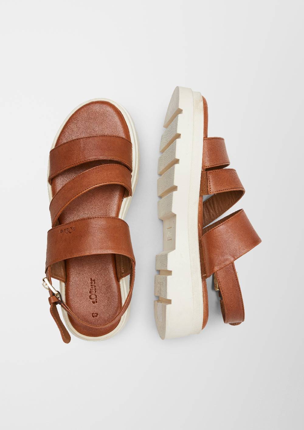 S.Oliver Sandalen Aus Schafsleder