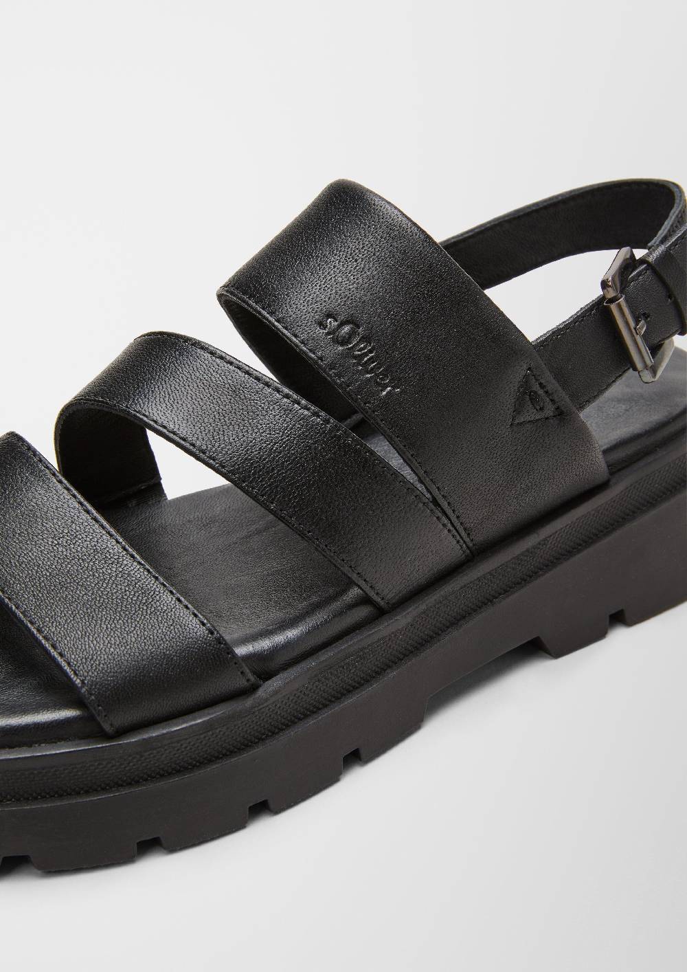 S.Oliver Sandalen Aus Schafsleder