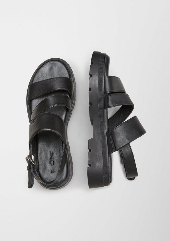 s.Oliver Sandalen aus Schafsleder