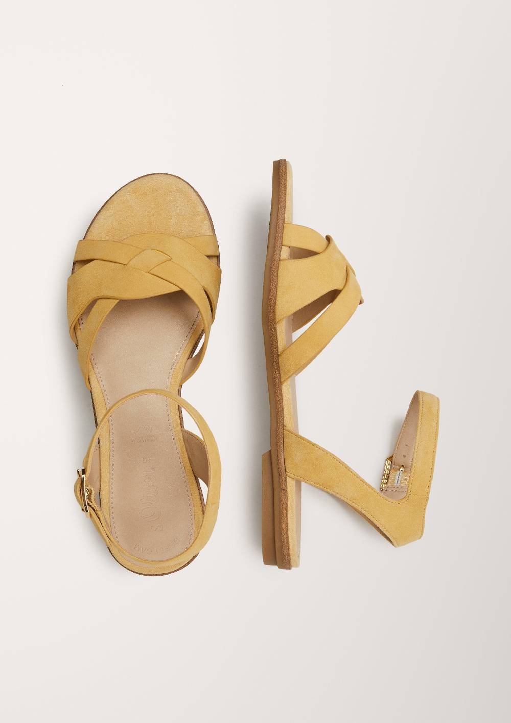 S.Oliver Sandalen Aus Veloursleder