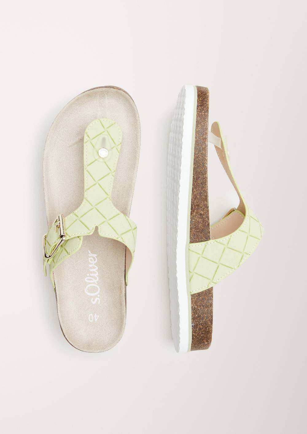 S.Oliver Sandalen In Lackleder-Optik