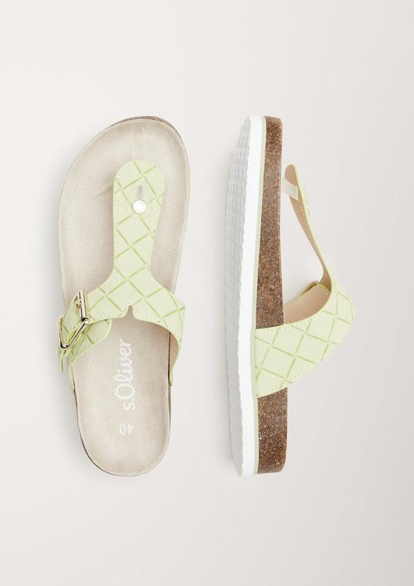 s.Oliver Sandalen in Lackleder-Optik