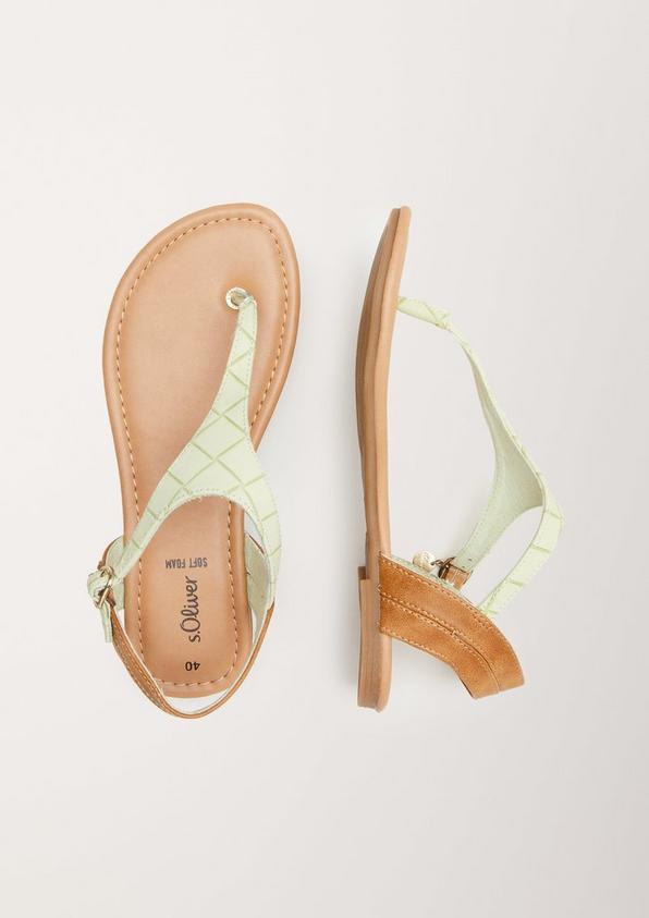 s.Oliver Sandalen in Leder-Optik