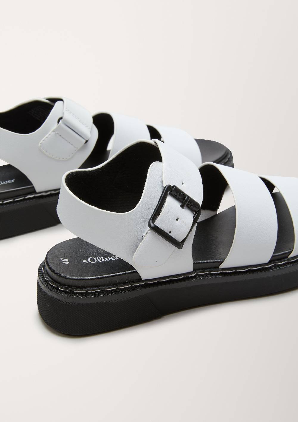 S.Oliver Sandalen In Lederoptik