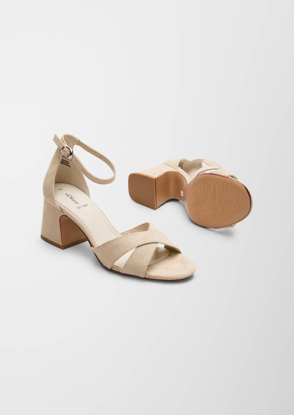 S.Oliver Sandalen In Veloursleder-Optik