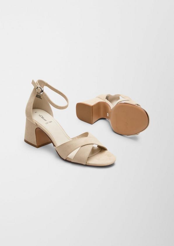 s.Oliver Sandalen in Veloursleder-Optik