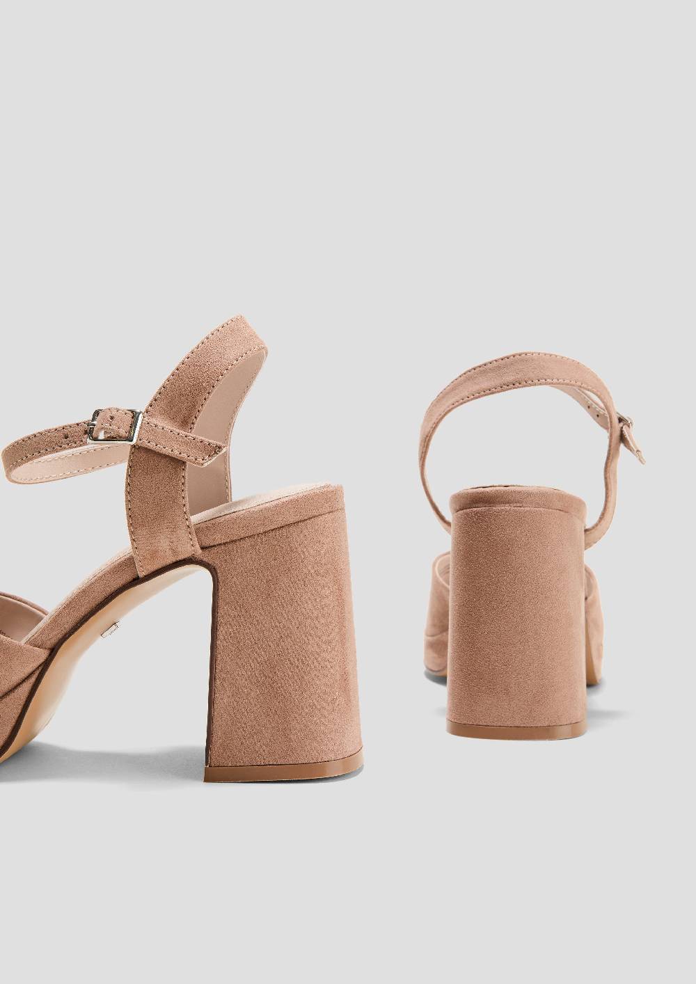 S.Oliver Sandalen Mit Blockabsatz Und Riemchen