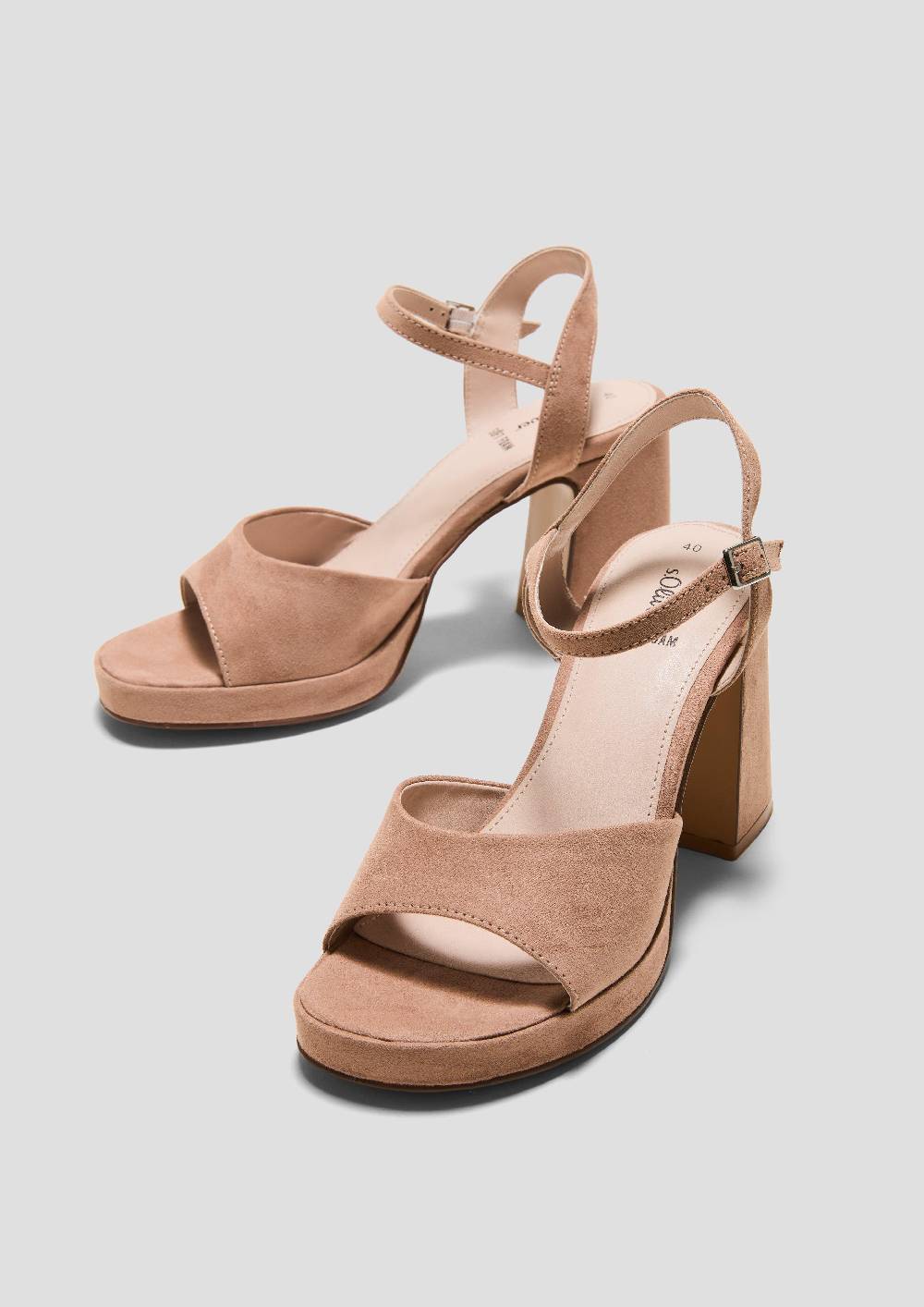 S.Oliver Sandalen Mit Blockabsatz Und Riemchen