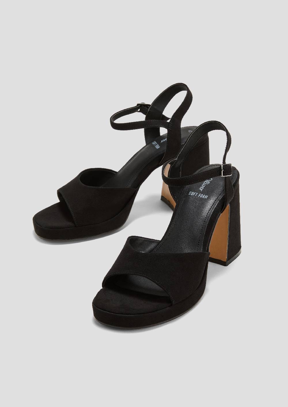 S.Oliver Sandalen Mit Blockabsatz Und Riemchen