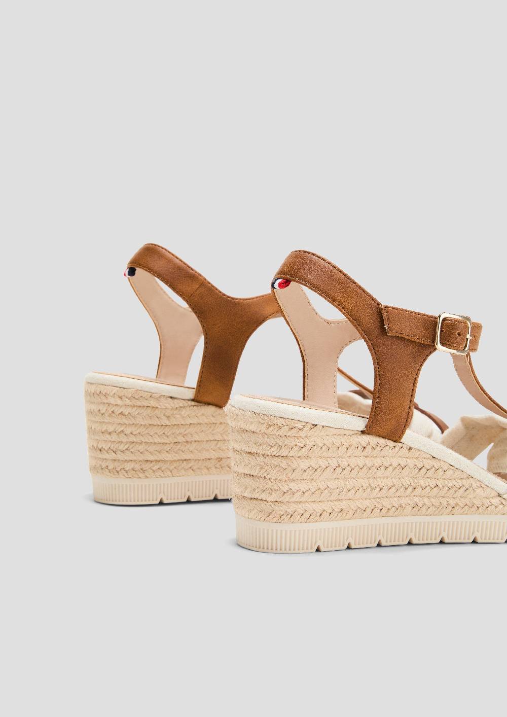 S.Oliver Sandalen Mit Keilabsatz Und Logo-Detail