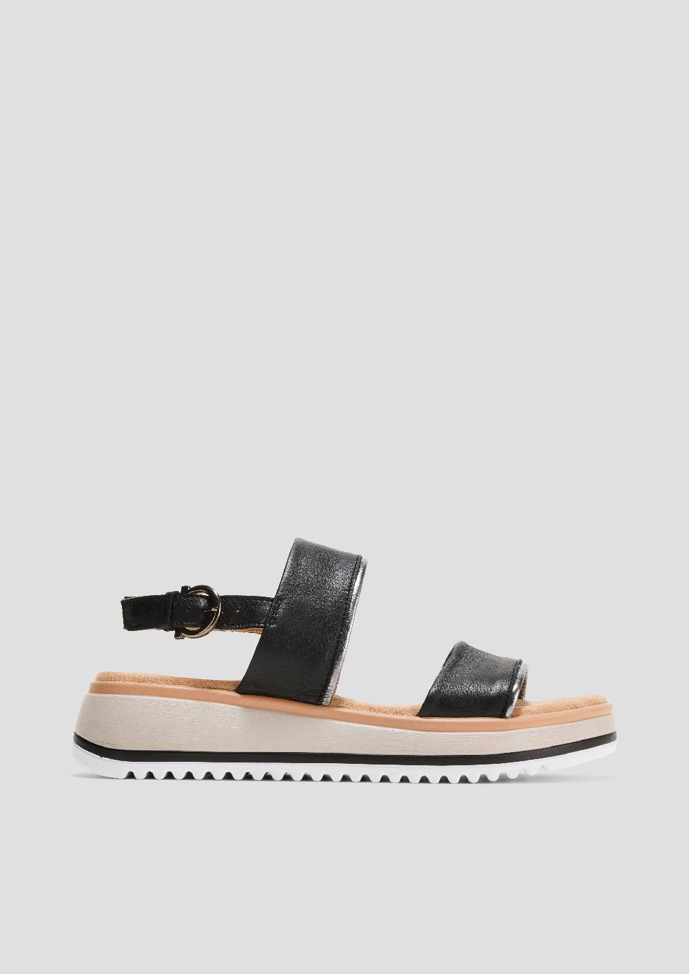 S.Oliver Sandalen Mit Lederriemen