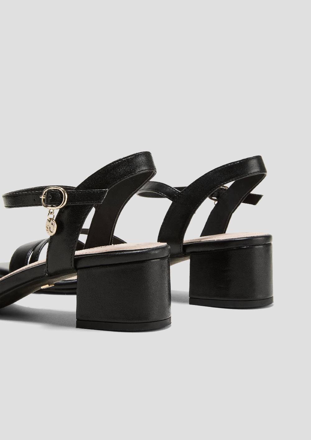 S.Oliver Sandalen Mit Logo-Detail Und Blockabsatz