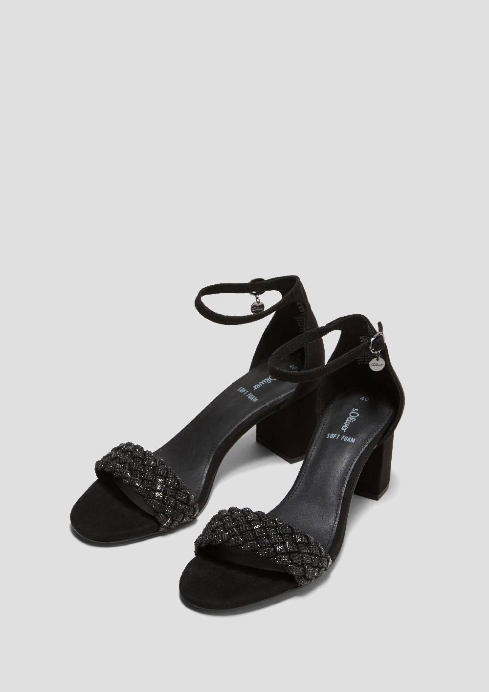 S.Oliver Sandalen Mit Riemchen Und Flecht-Detail