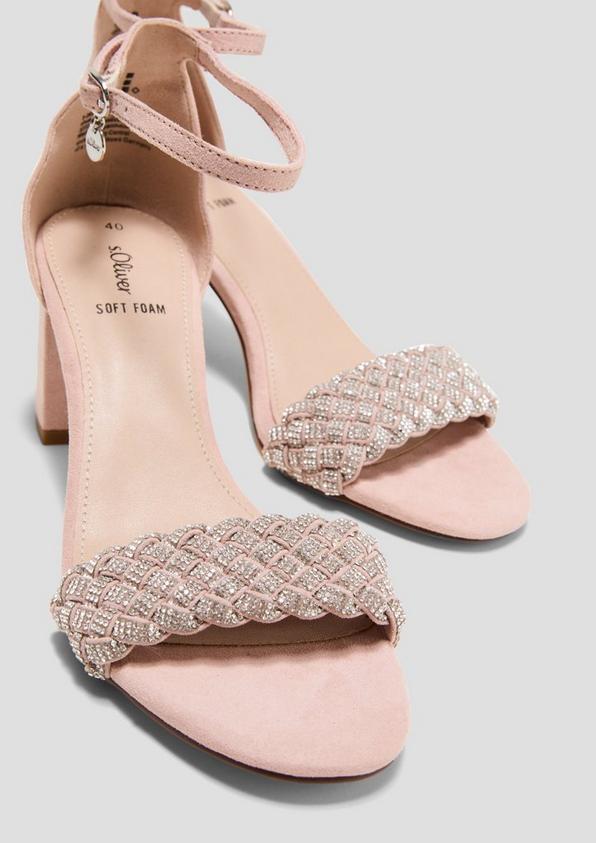 s.Oliver Sandalen mit Riemchen und Flecht-Detail