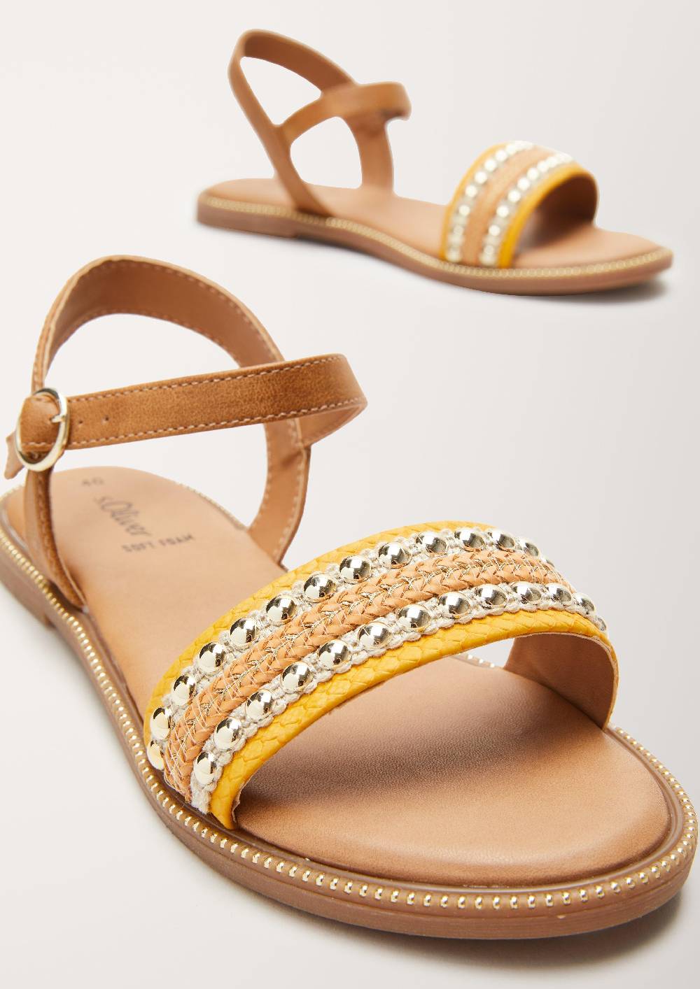 S.Oliver Sandalen Mit Schmucksteinchen