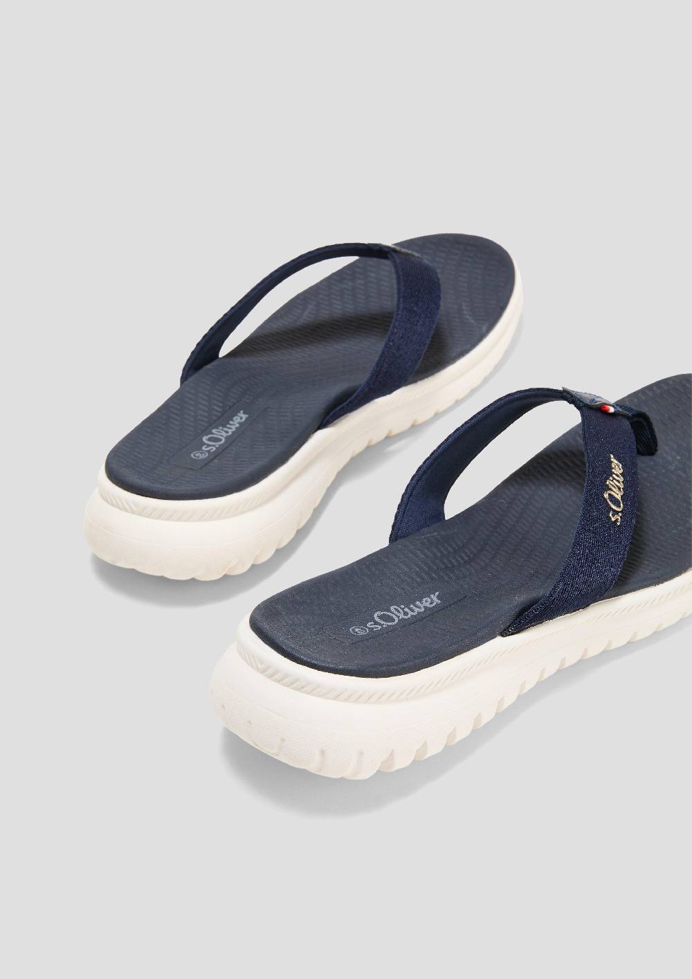 S.Oliver Sandalette Mit Logoschriftzug