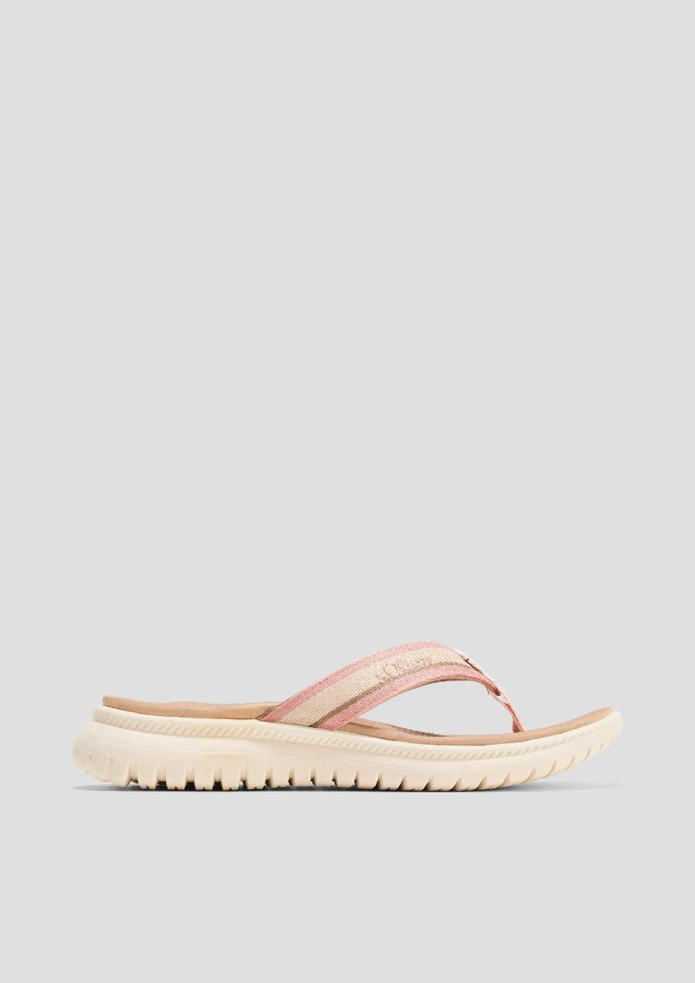 S.Oliver Sandalette Mit Logoschriftzug