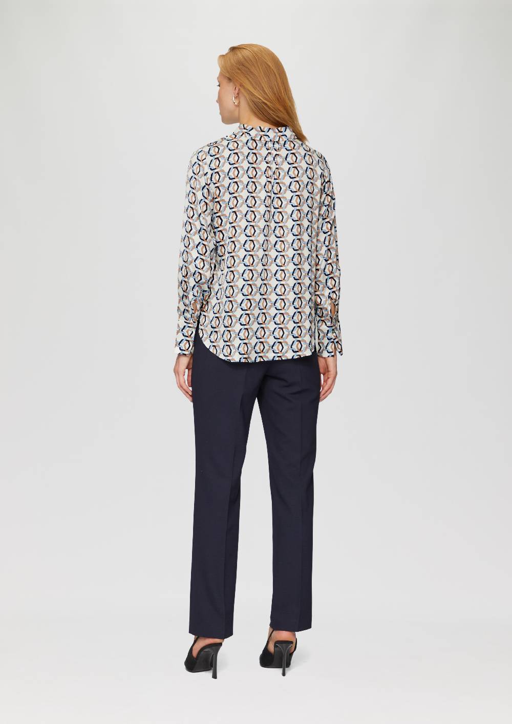 S.Oliver Satin-Bluse Mit All-over-Print