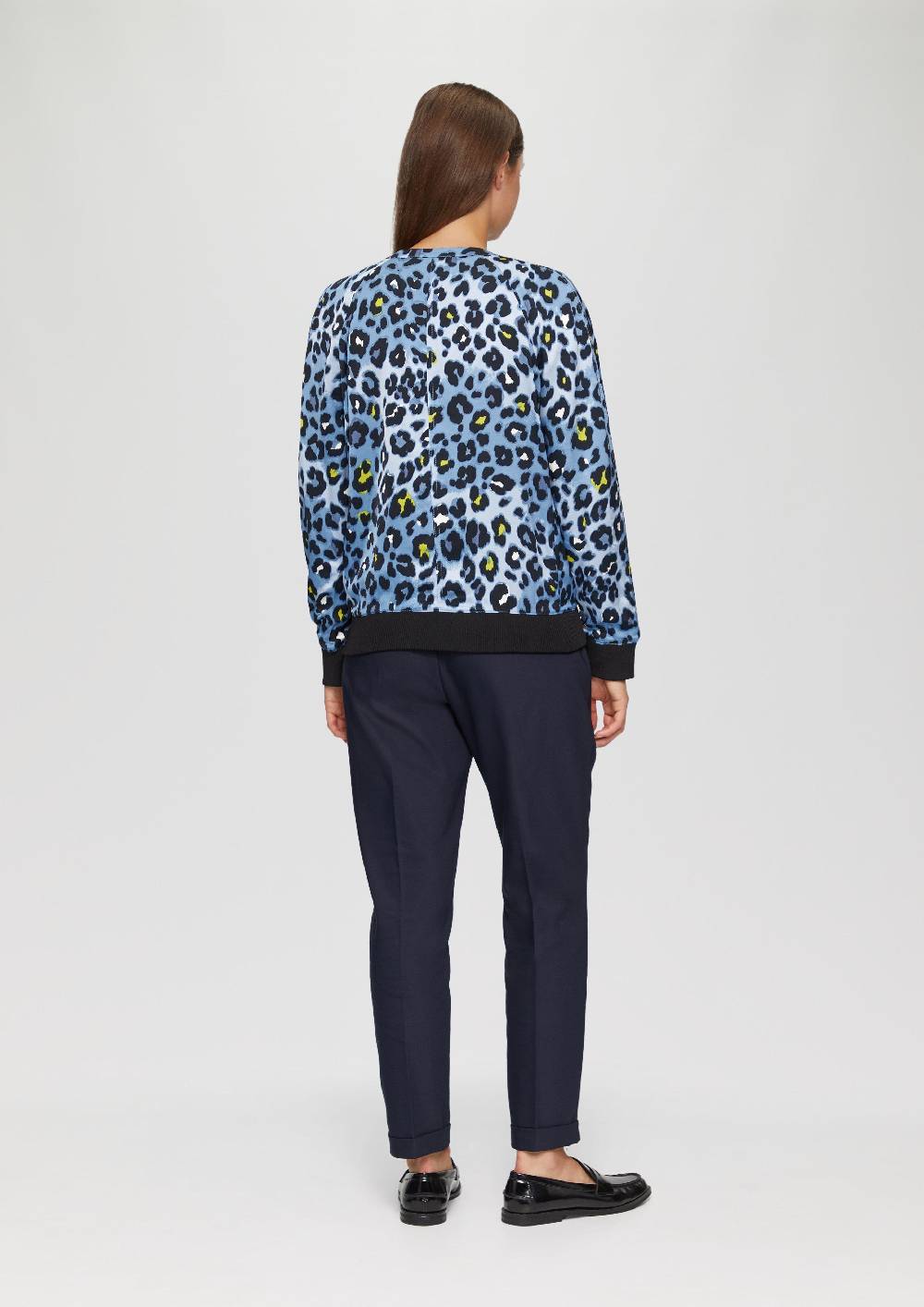 S.Oliver Satinblouson Mit Leo-Print