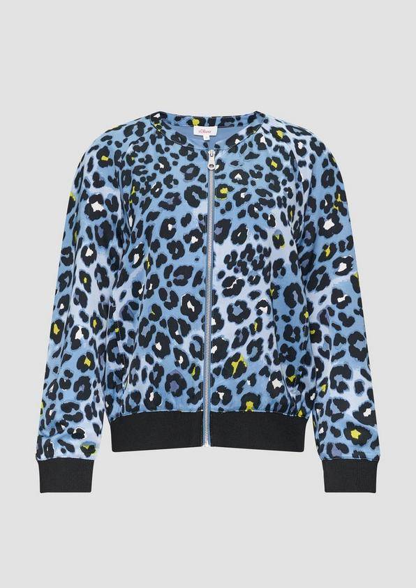 S.Oliver Satinblouson Mit Leo-Print