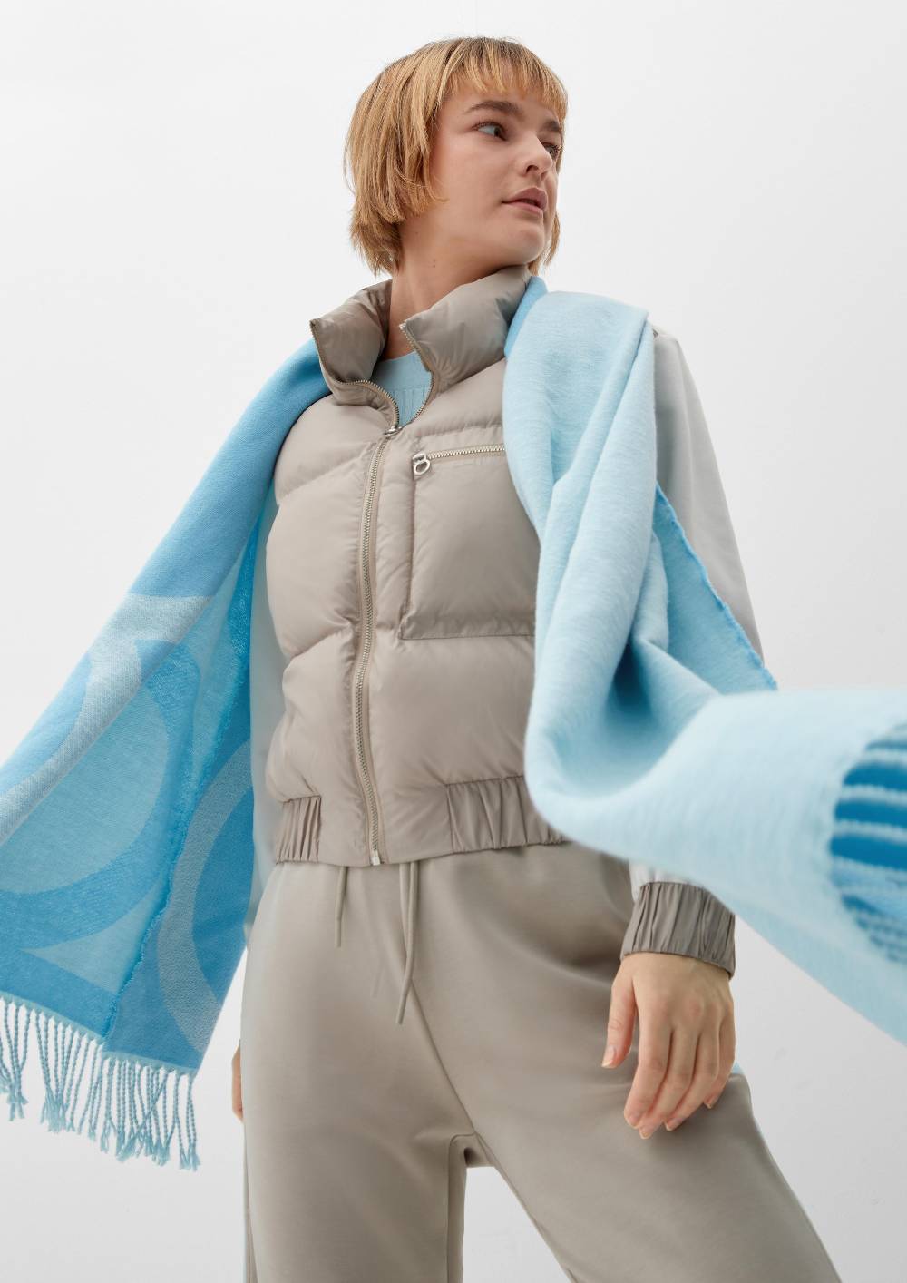 S.Oliver Schal Aus Doubleface