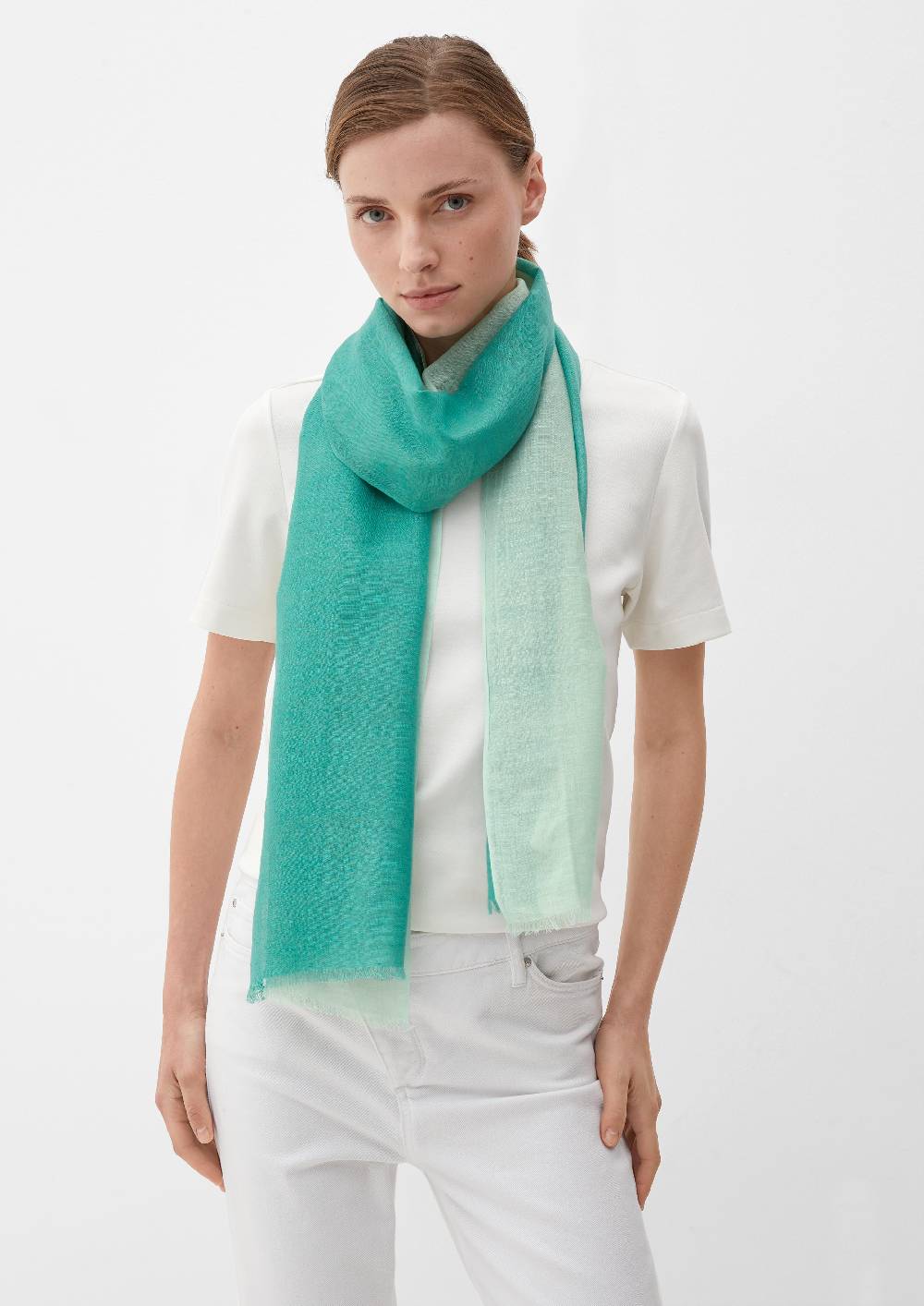 S.Oliver Schal Aus Leinen-Viskose-Mix