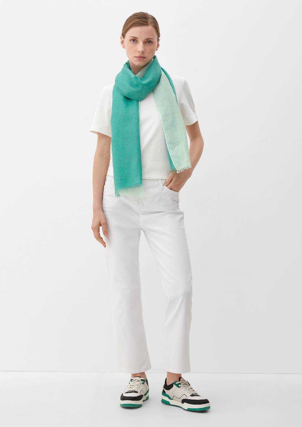 S.Oliver Schal Aus Leinen-Viskose-Mix