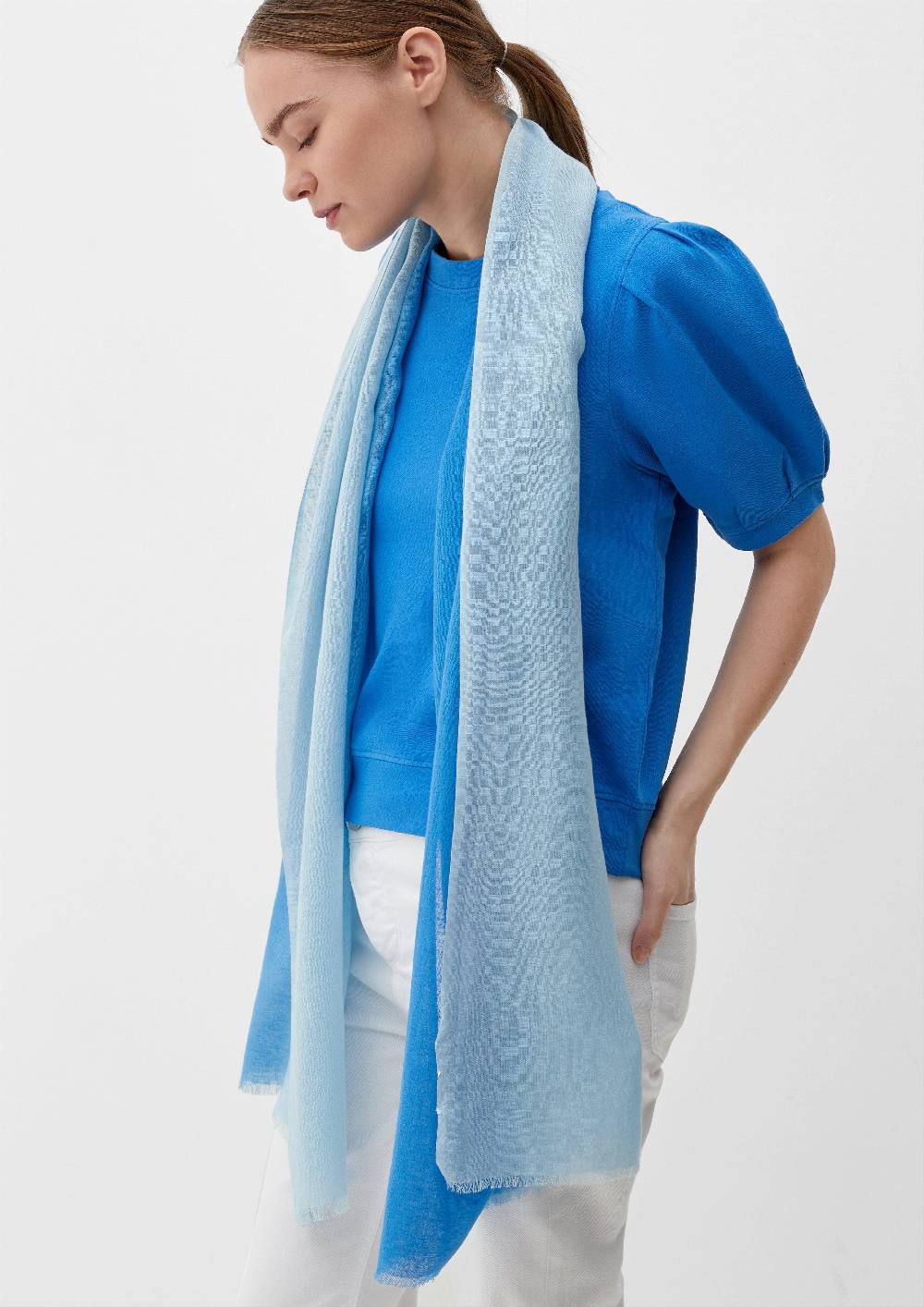 S.Oliver Schal Aus Leinen-Viskose-Mix