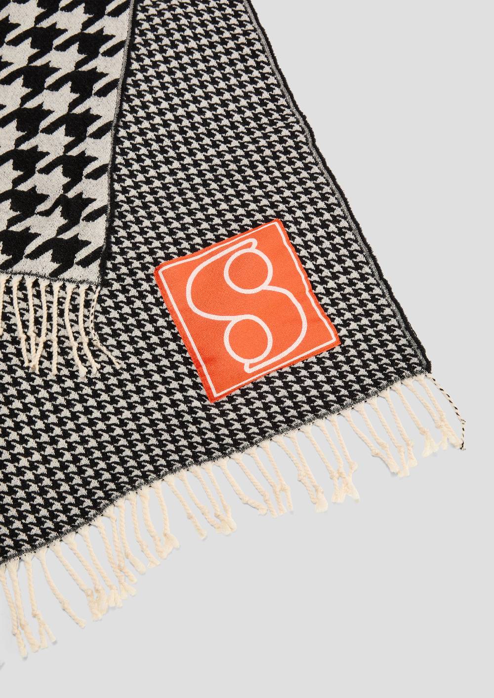 S.Oliver Schal Mit Hahnentritt-Muster