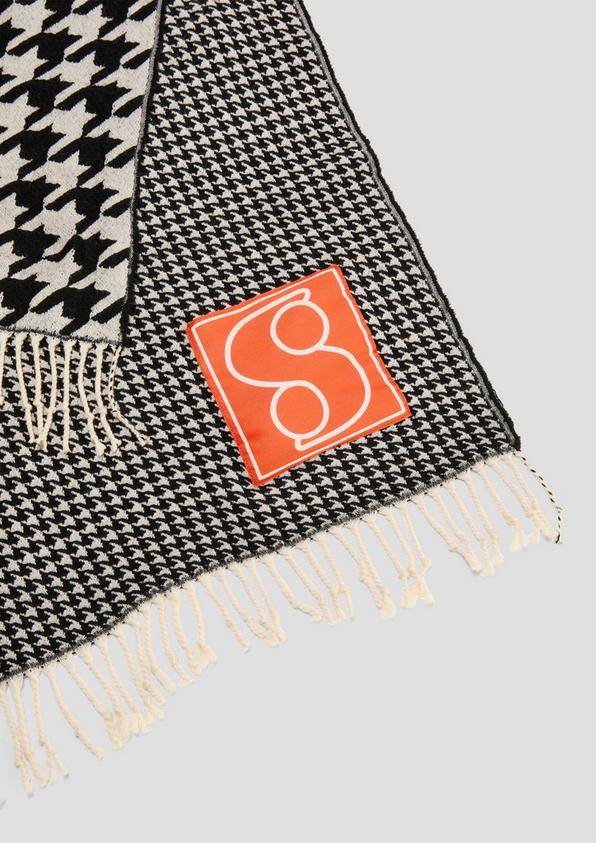 s.Oliver Schal mit Hahnentritt-Muster