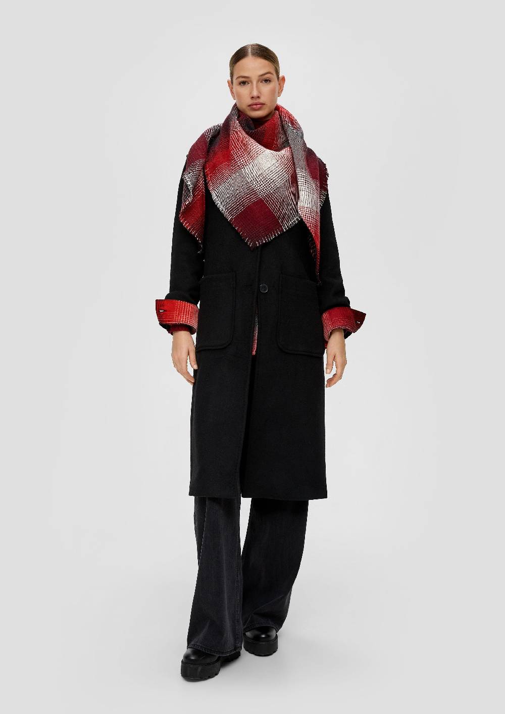 S.Oliver Schal Mit Karo-Muster