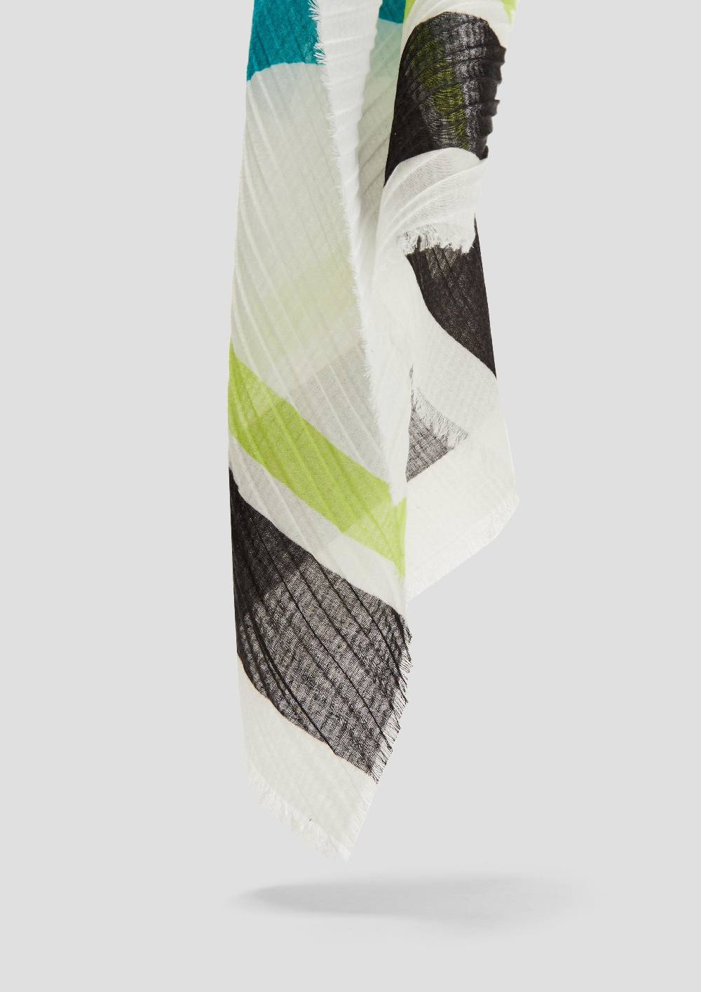 S.Oliver Schal Mit Plisseefalten