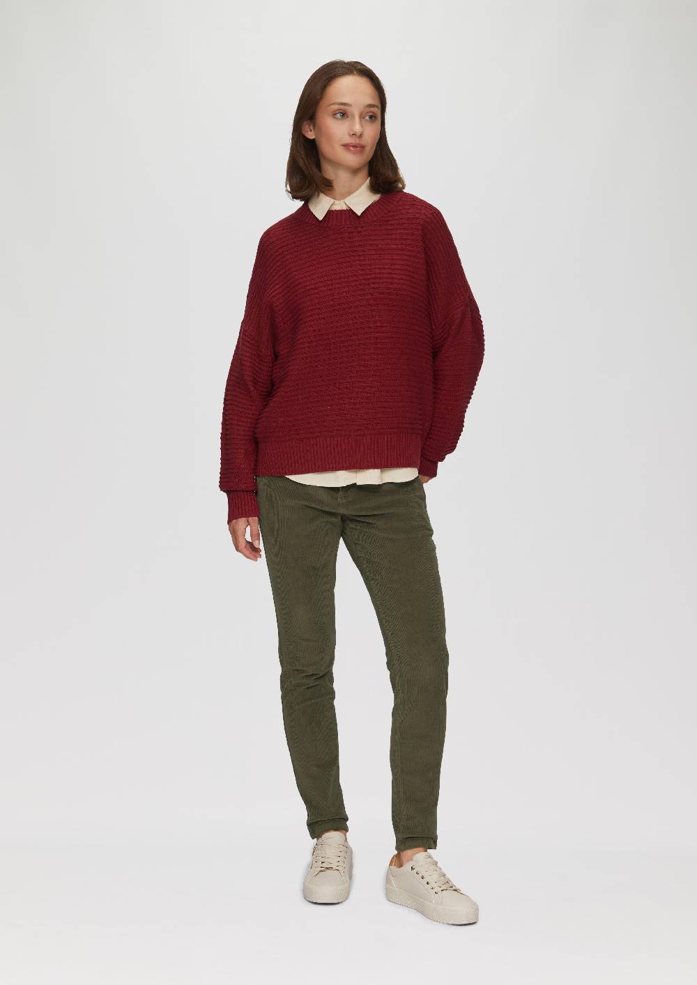 S.Oliver Schmal Geschnittene Cordhose